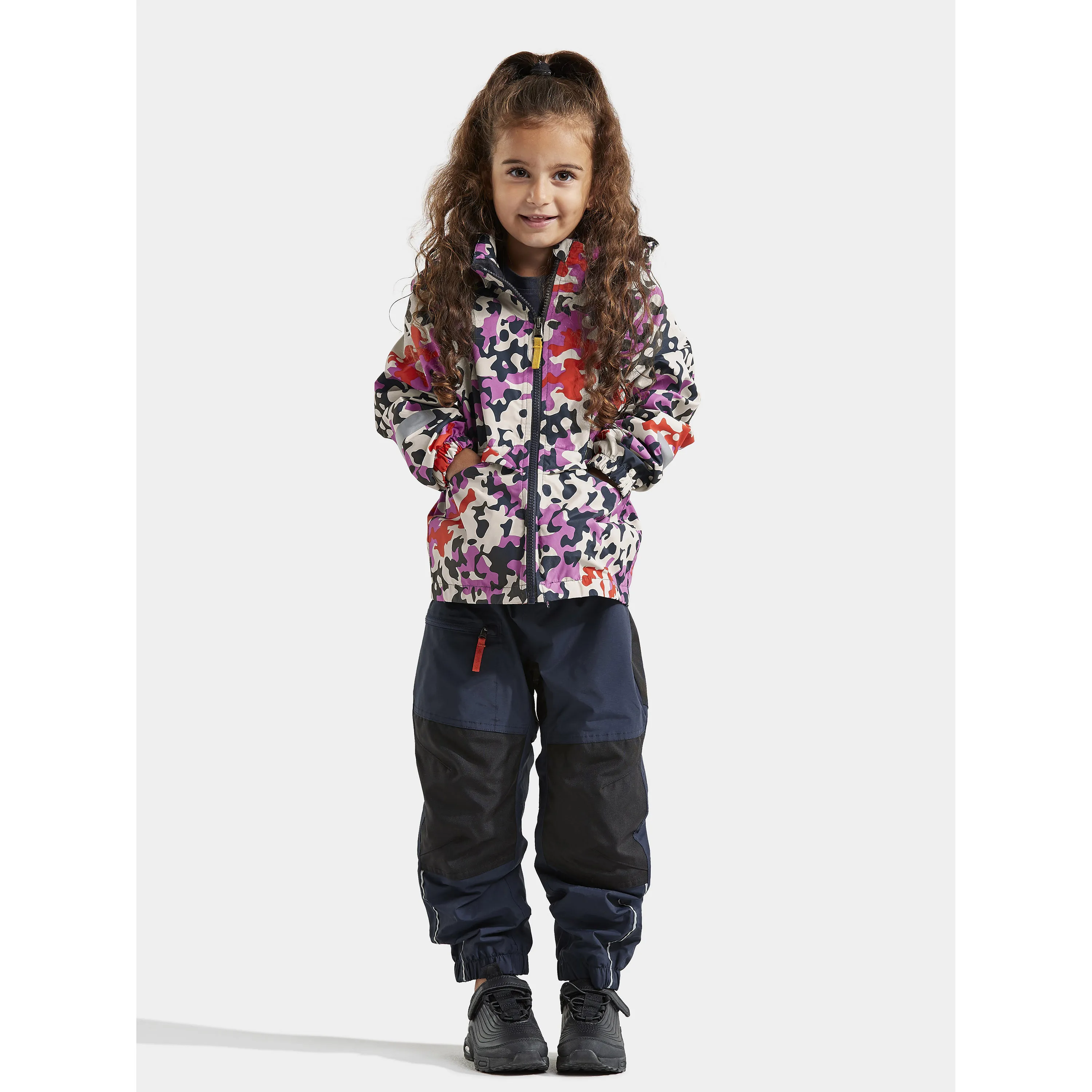 Didriksons Kids&#x27; Droppen Printed Jacket 2 Purple Algae | Buy Didriksons Kids&#x27; Droppen Printed Jacket 2 Purple Algae here | Outnorth