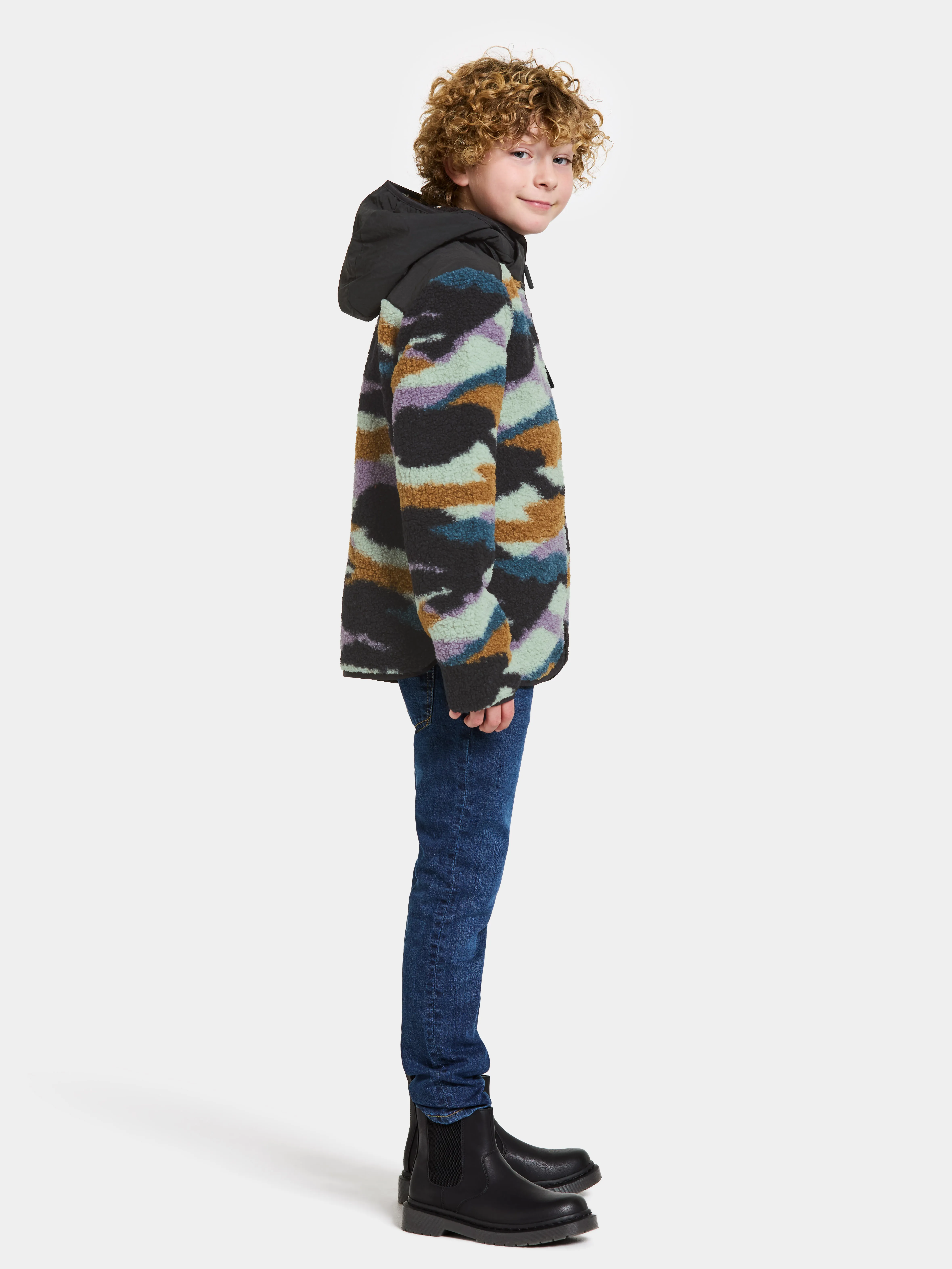 Didriksons Kids&#x27; Exa Printed Full Zip 2 Mountain Flow | Buy Didriksons Kids&#x27; Exa Printed Full Zip 2 Mountain Flow here | Outnorth