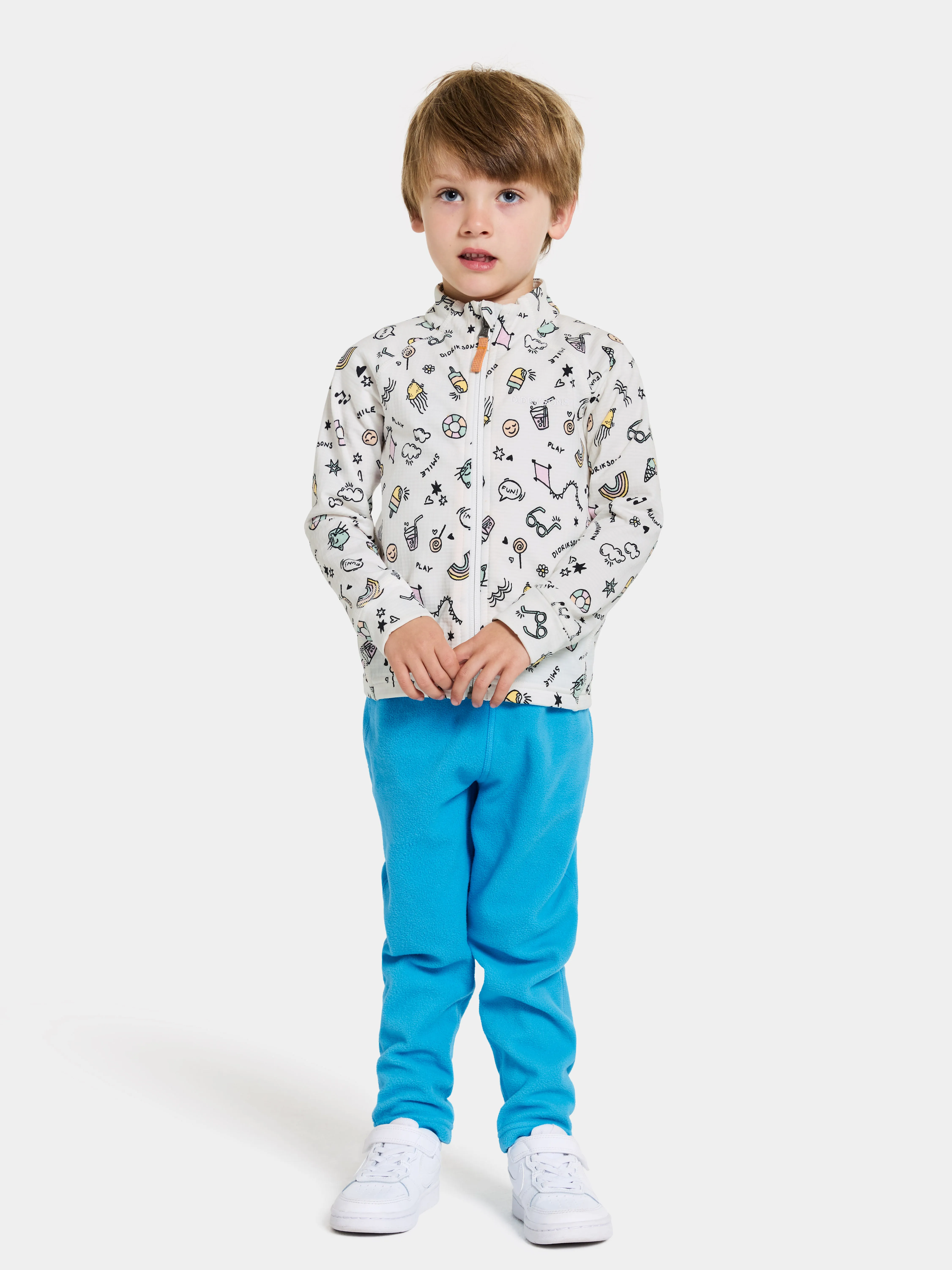 Didriksons Kids&#x27; Jadis Printed Full Zip Doodle Multi | Buy Didriksons Kids&#x27; Jadis Printed Full Zip Doodle Multi here | Outnorth