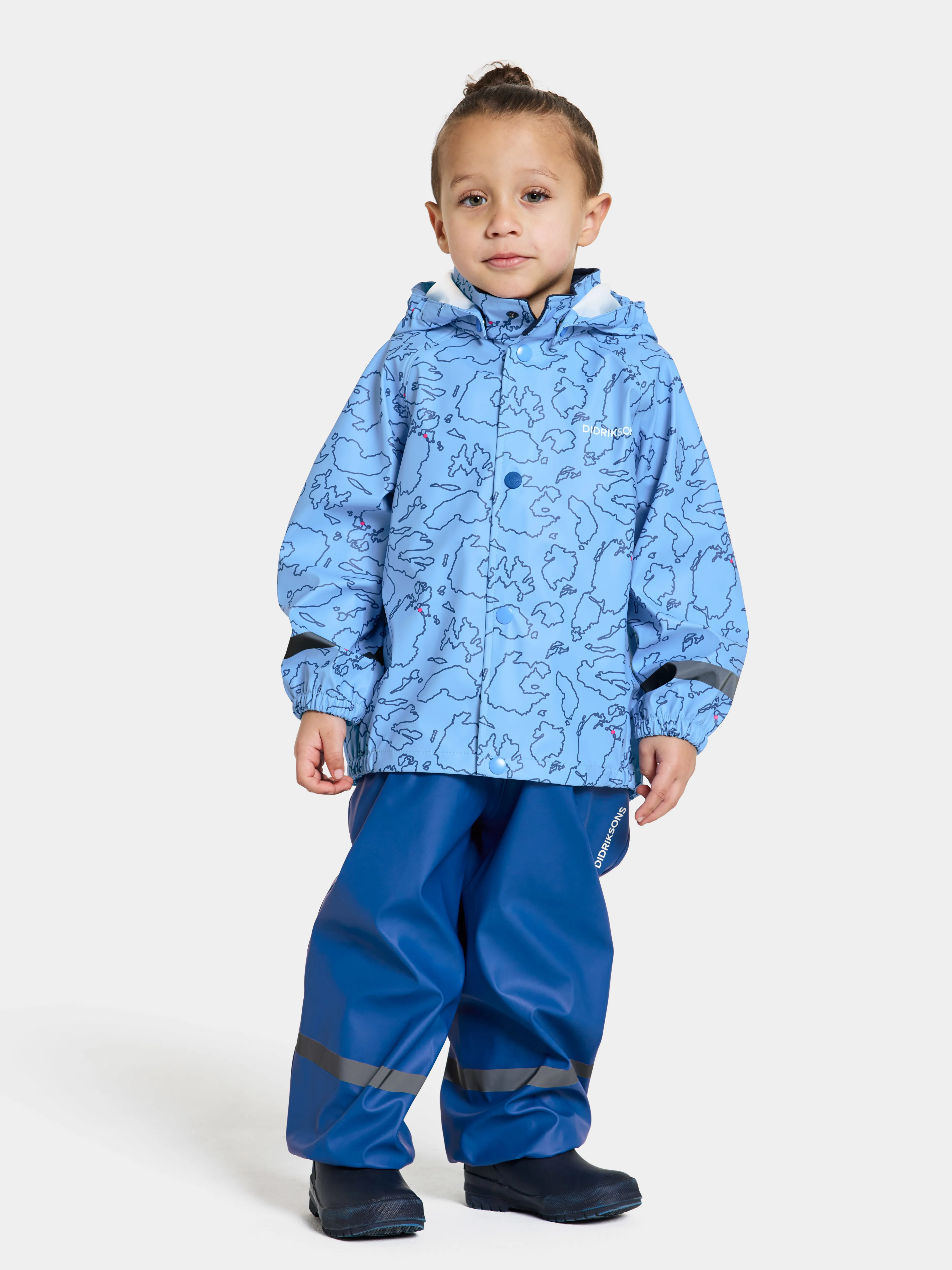 Didriksons Kids&#x27; Slaskeman Printed Set 7 Grundsund Outline/Blue | Buy Didriksons Kids&#x27; Slaskeman Printed Set 7 Grundsund Outline/Blue here | Outnorth