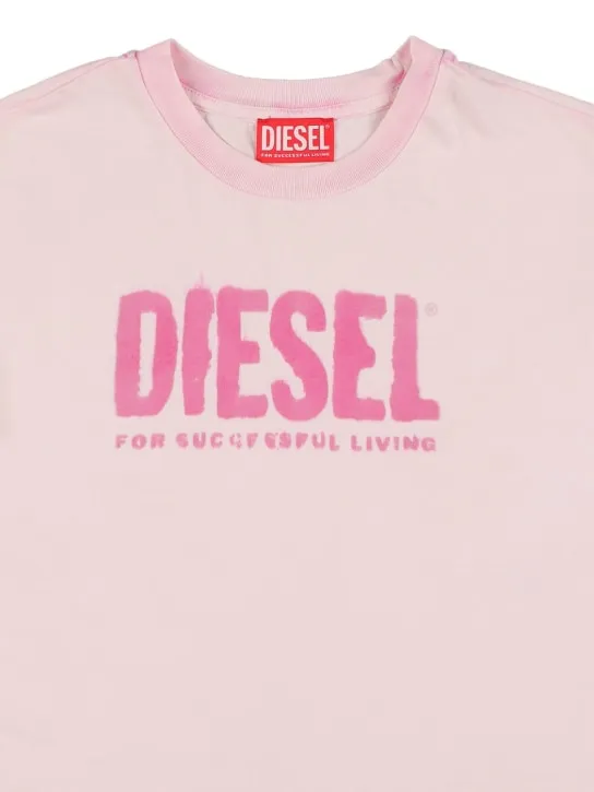 Diesel Kids   Logo print cotton jersey t-shirt 