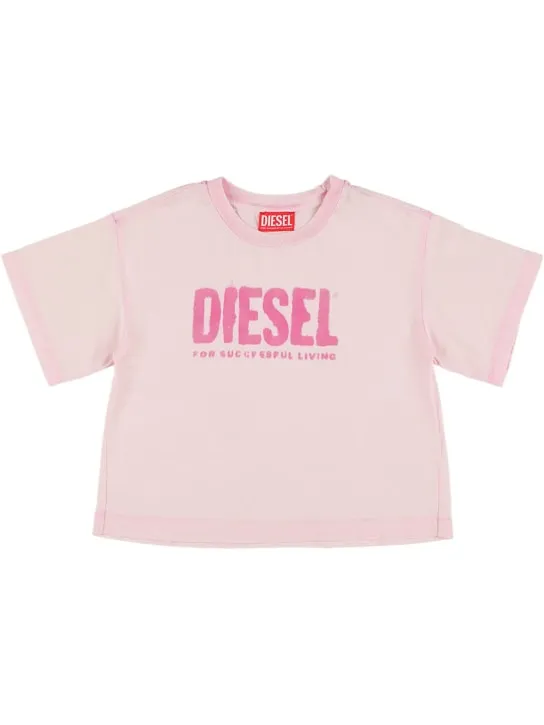 Diesel Kids   Logo print cotton jersey t-shirt 