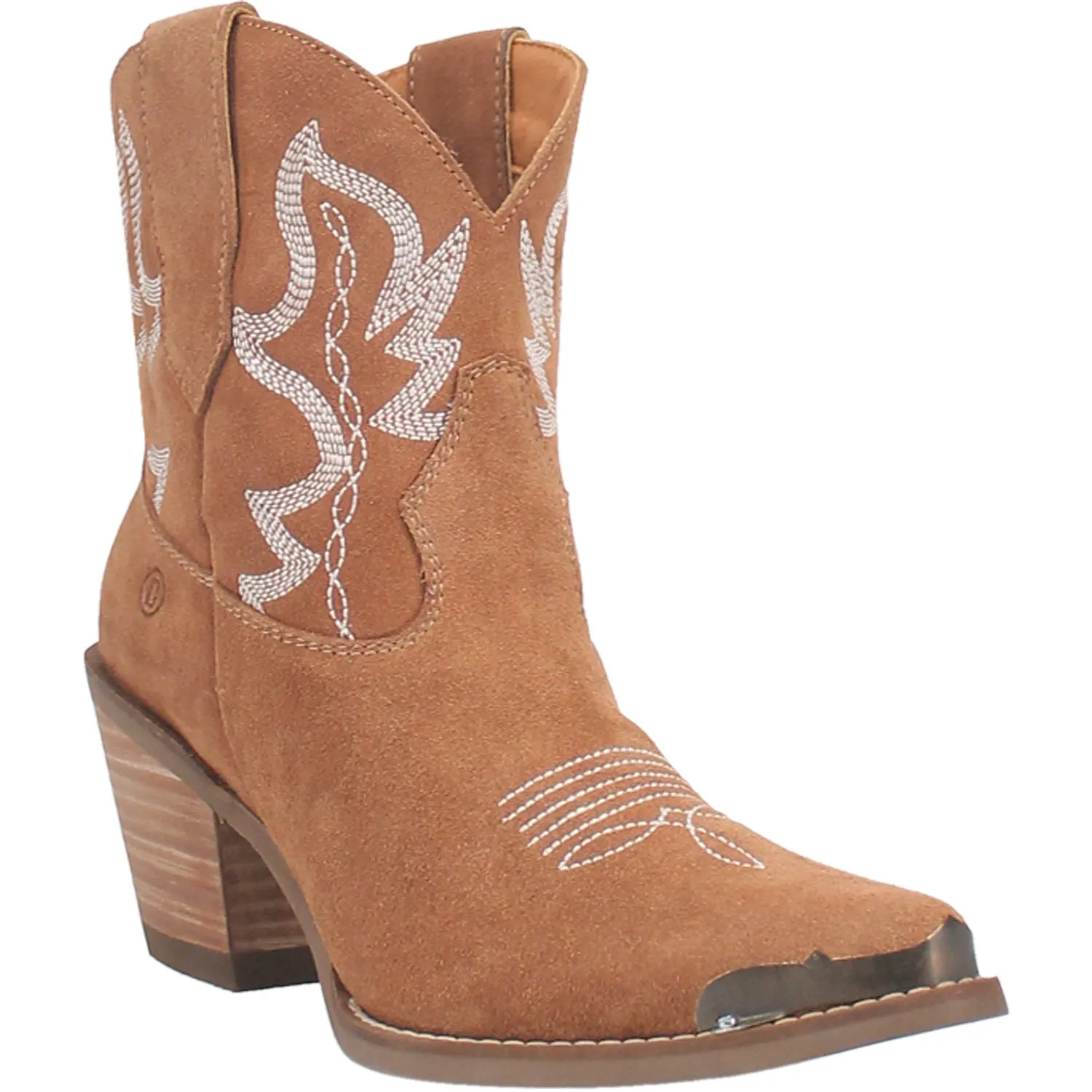 Dingo Womens Joyride Bootie Tan Suede Fashion Boots