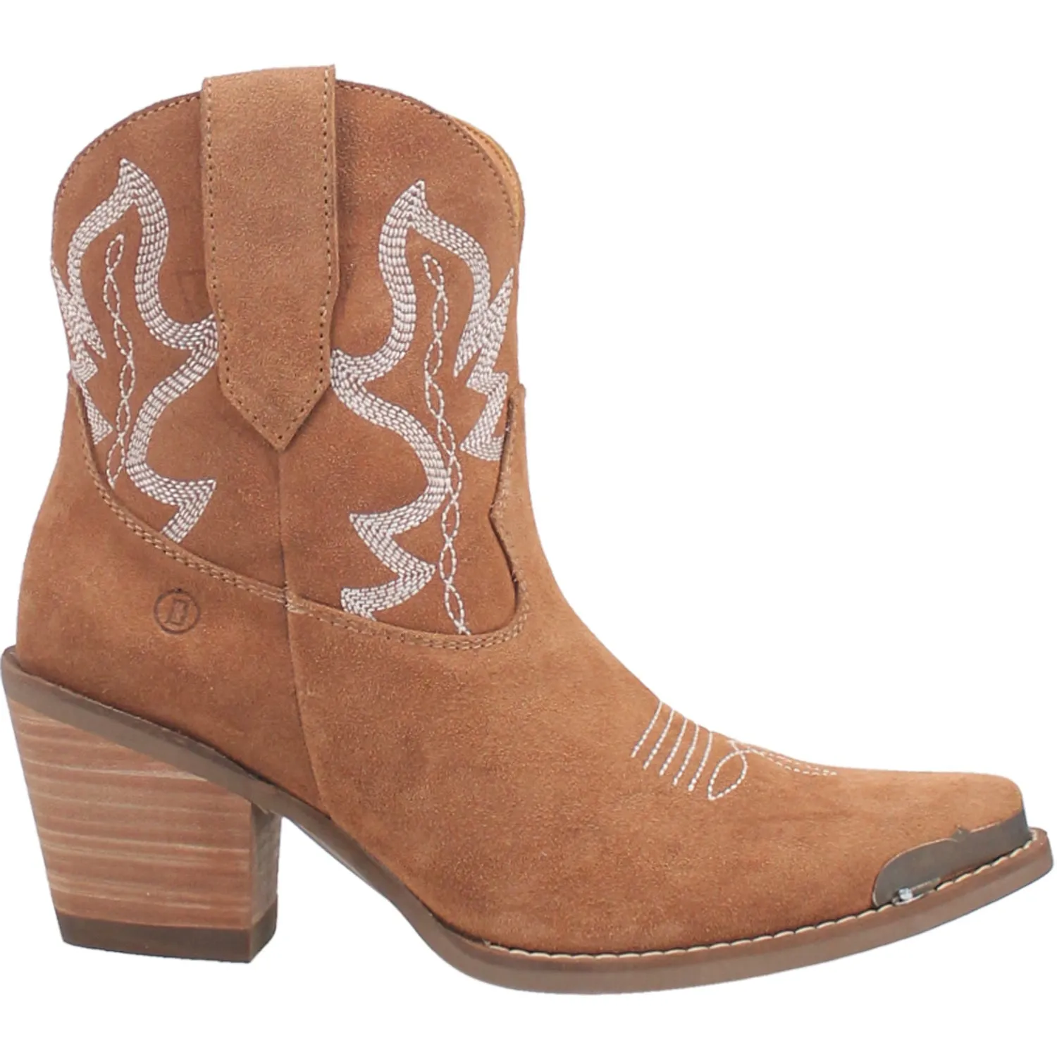 Dingo Womens Joyride Bootie Tan Suede Fashion Boots