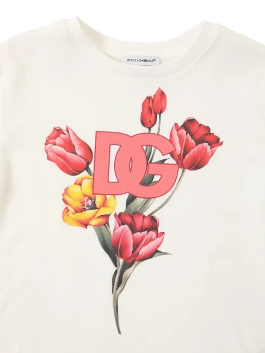 Dolce&amp;Gabbana   Printed cotton jersey t-shirt 