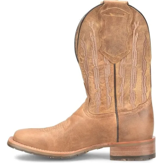 Double H Men's Covada 11" Stockman Wide ST Work Boot -Tan- DH7033