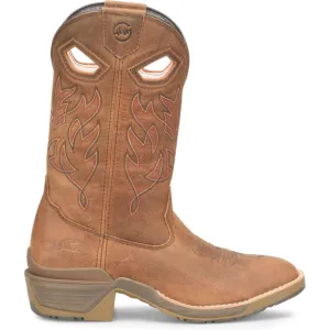 Double H Men's Feudal 12" U Toe Slip Resist Western Work Boot -Brown- DH5421