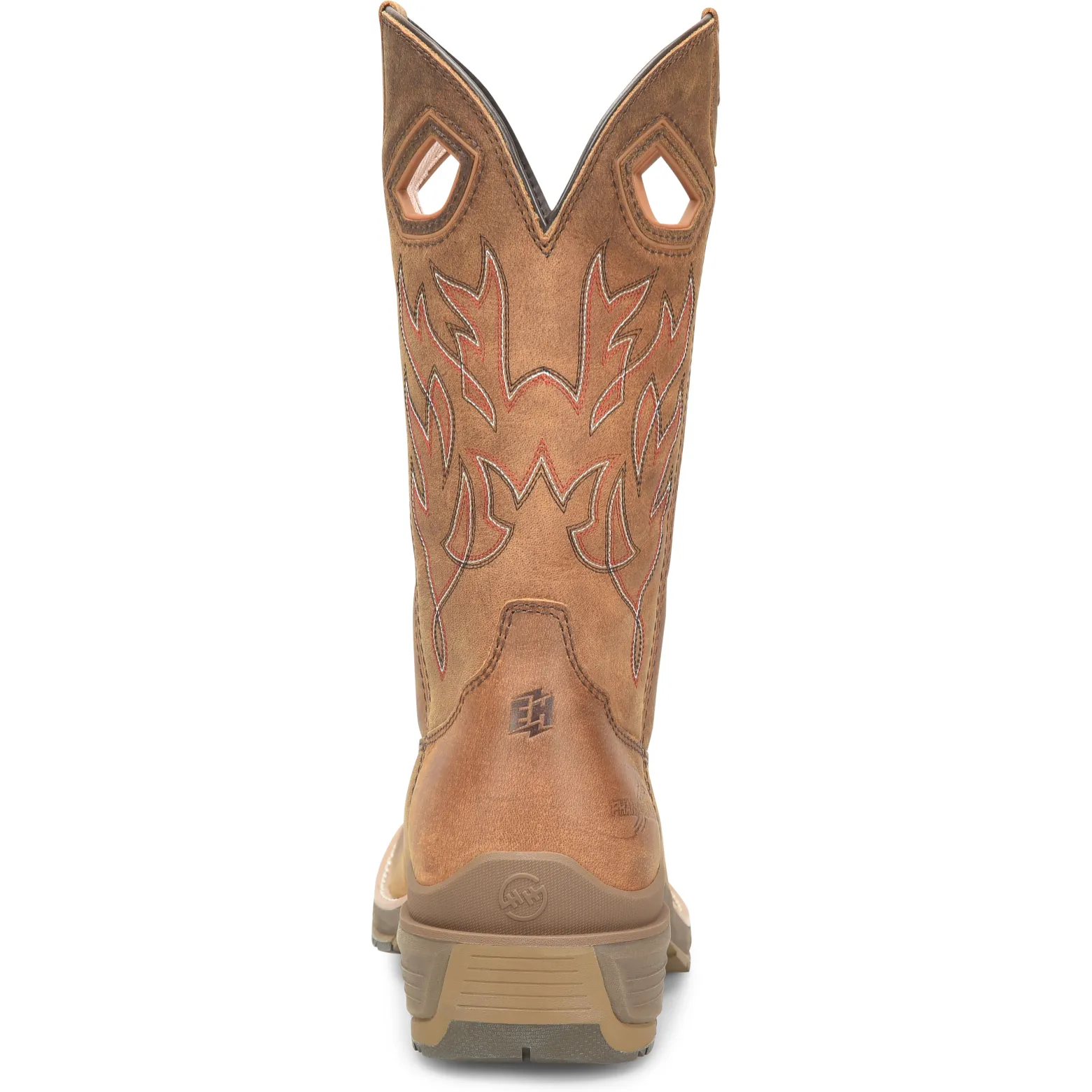 Double H Men's Feudal 12" U Toe Slip Resist Western Work Boot -Brown- DH5421