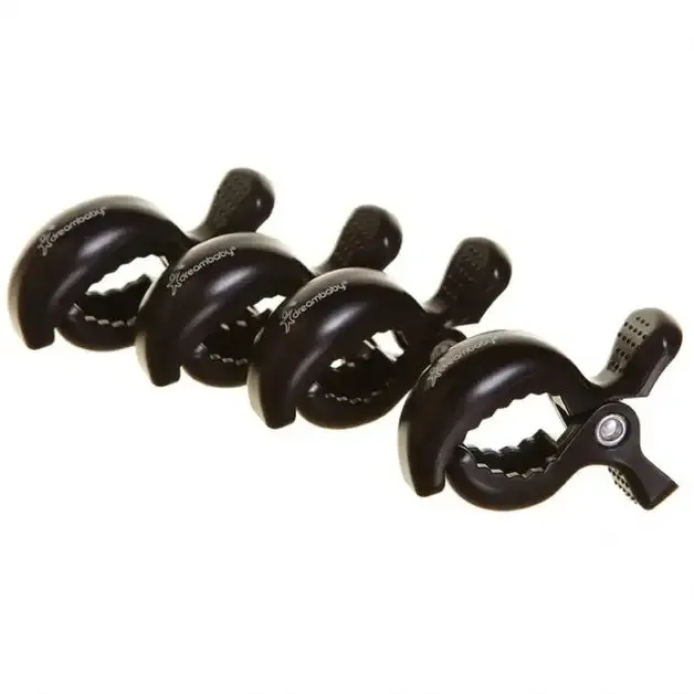 Dreambaby Strollerbuddy Stroller Clips - Black (4 Pack)