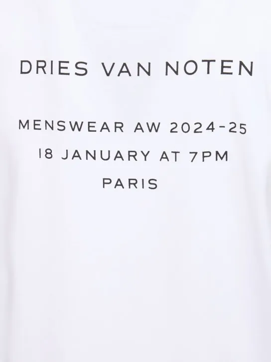 Dries Van Noten   Printed cotton jersey t-shirt 