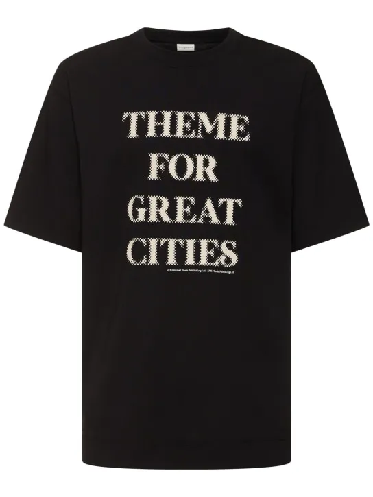 Dries Van Noten   Printed cotton jersey t-shirt 