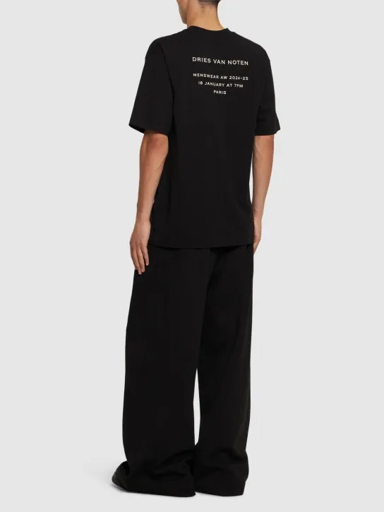 Dries Van Noten   Printed cotton jersey t-shirt 