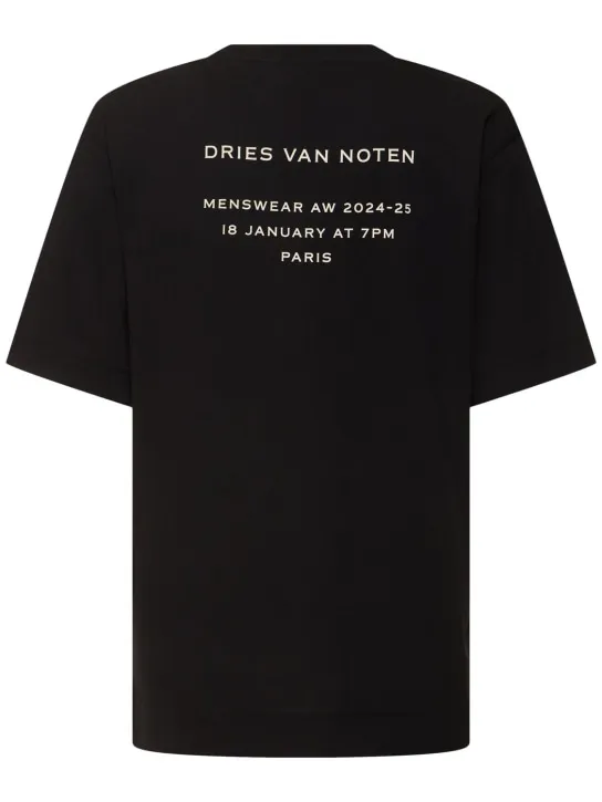 Dries Van Noten   Printed cotton jersey t-shirt 