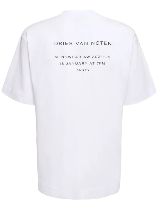 Dries Van Noten   Printed cotton jersey t-shirt 