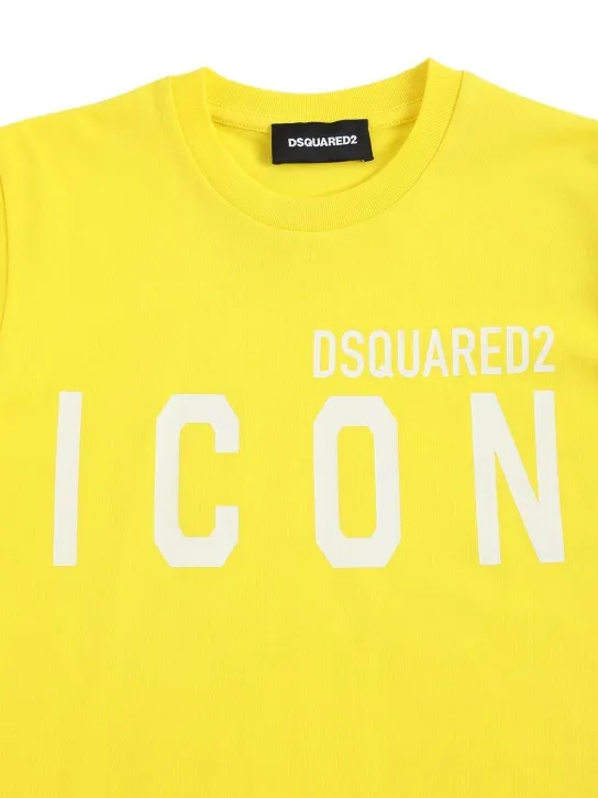 Dsquared2   Icon print cotton jersey t-shirt 