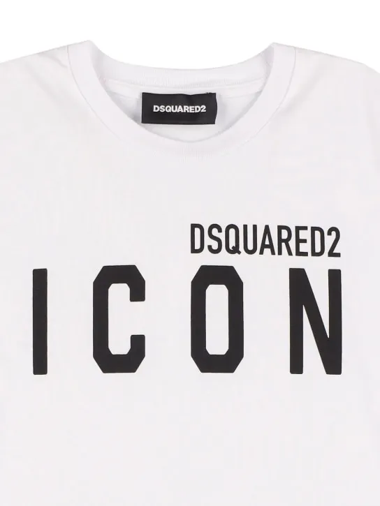 Dsquared2   Icon print cotton jersey t-shirt 