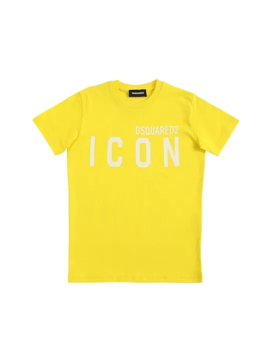 Dsquared2   Icon print cotton jersey t-shirt 