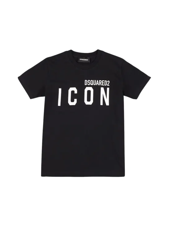 Dsquared2   Icon print cotton jersey t-shirt 