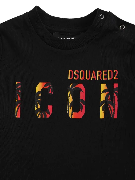 Dsquared2   Logo print cotton jersey t-shirt 