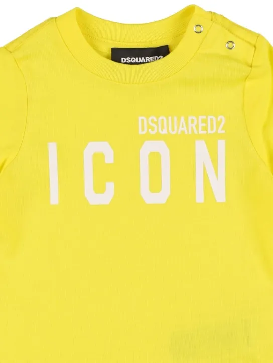 Dsquared2   Logo print cotton jersey t-shirt 