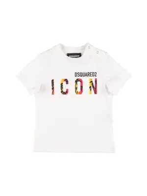 Dsquared2   Logo print cotton jersey t-shirt 