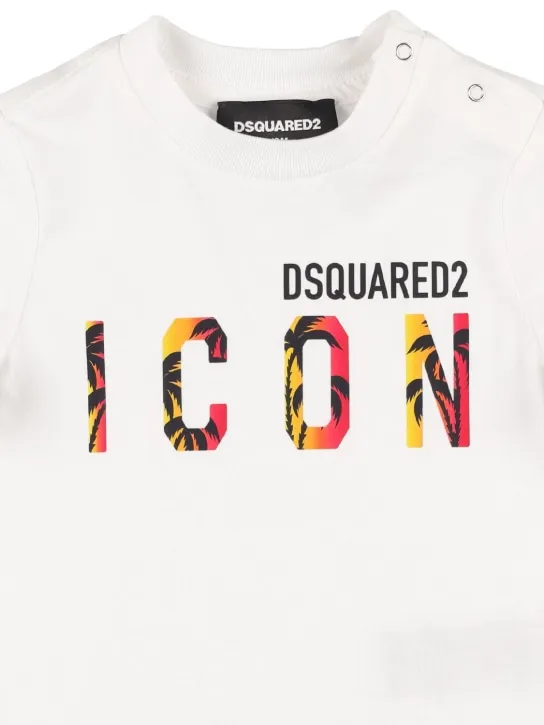 Dsquared2   Logo print cotton jersey t-shirt 