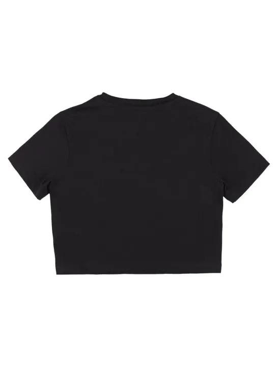 Dsquared2   Logo print cropped jersey t-shirt 