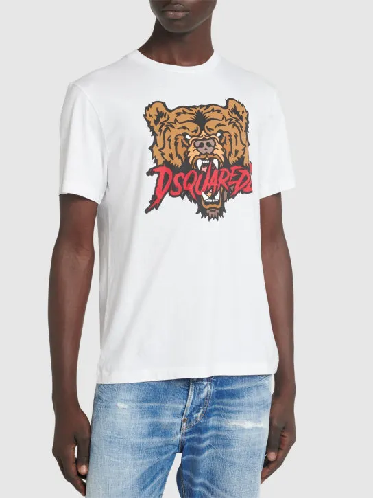 Dsquared2   Regular bear print t-shirt 