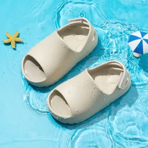 Dunnmall Summer Children's Slippers Boys Velcro Fish Mouth Soft Bottom Non-Slip Baby Sandals Yeezy Coconut Beach Shoes Women