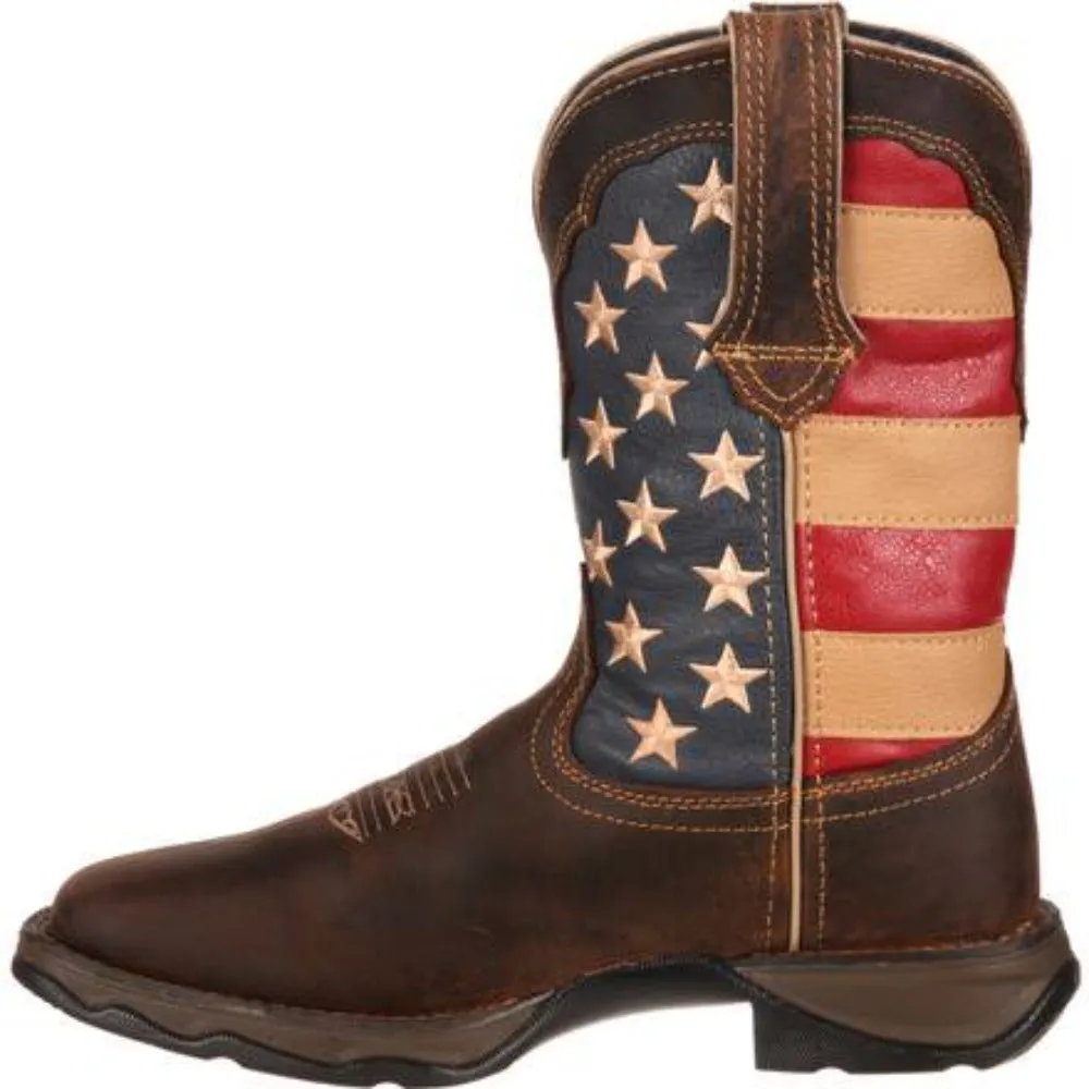 Durango Ladies Patriotic Pull-On Western Flag Boots RD4414