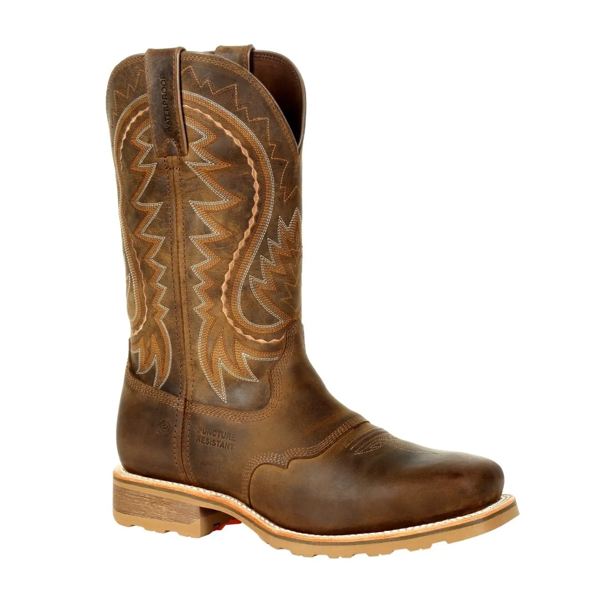 Durango Maverick Pro Men's Steel Toe Waterproof Western Work Boots Ddb0297 In Rugged Tan