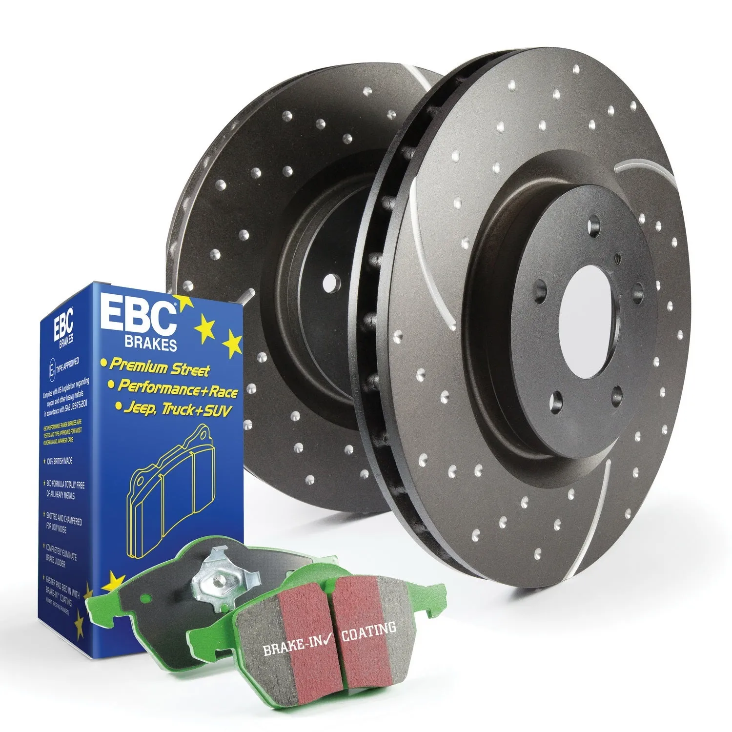 EBC Brakes S10KF1033 S10 Kits Greenstuff 2000 and GD Rotors