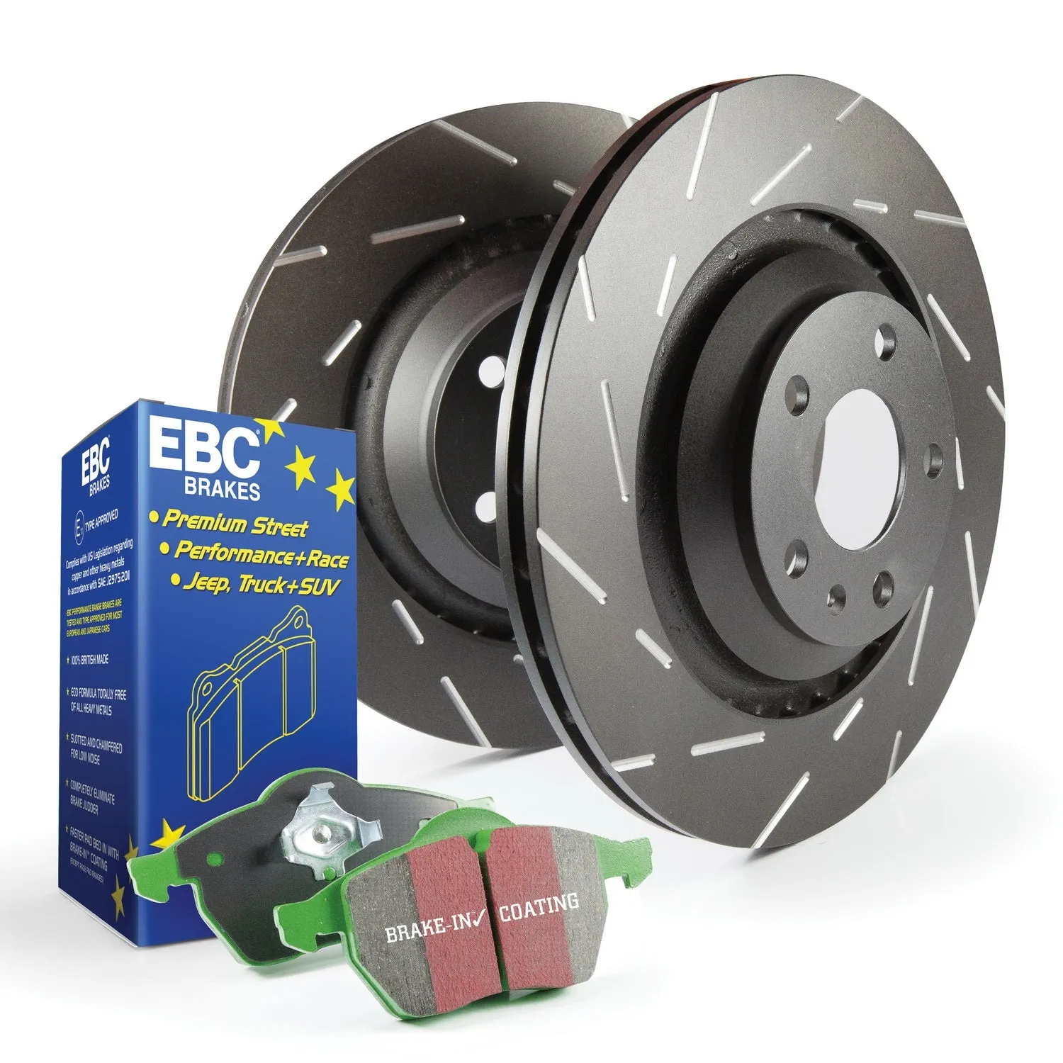 EBC Brakes S2KF1139 S2 Kits Greenstuff 2000 and USR Rotors