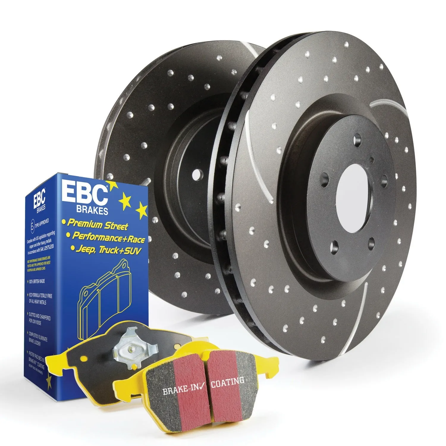 EBC Brakes S5KF1363 S5 Kits Yellowstuff And GD Rotors