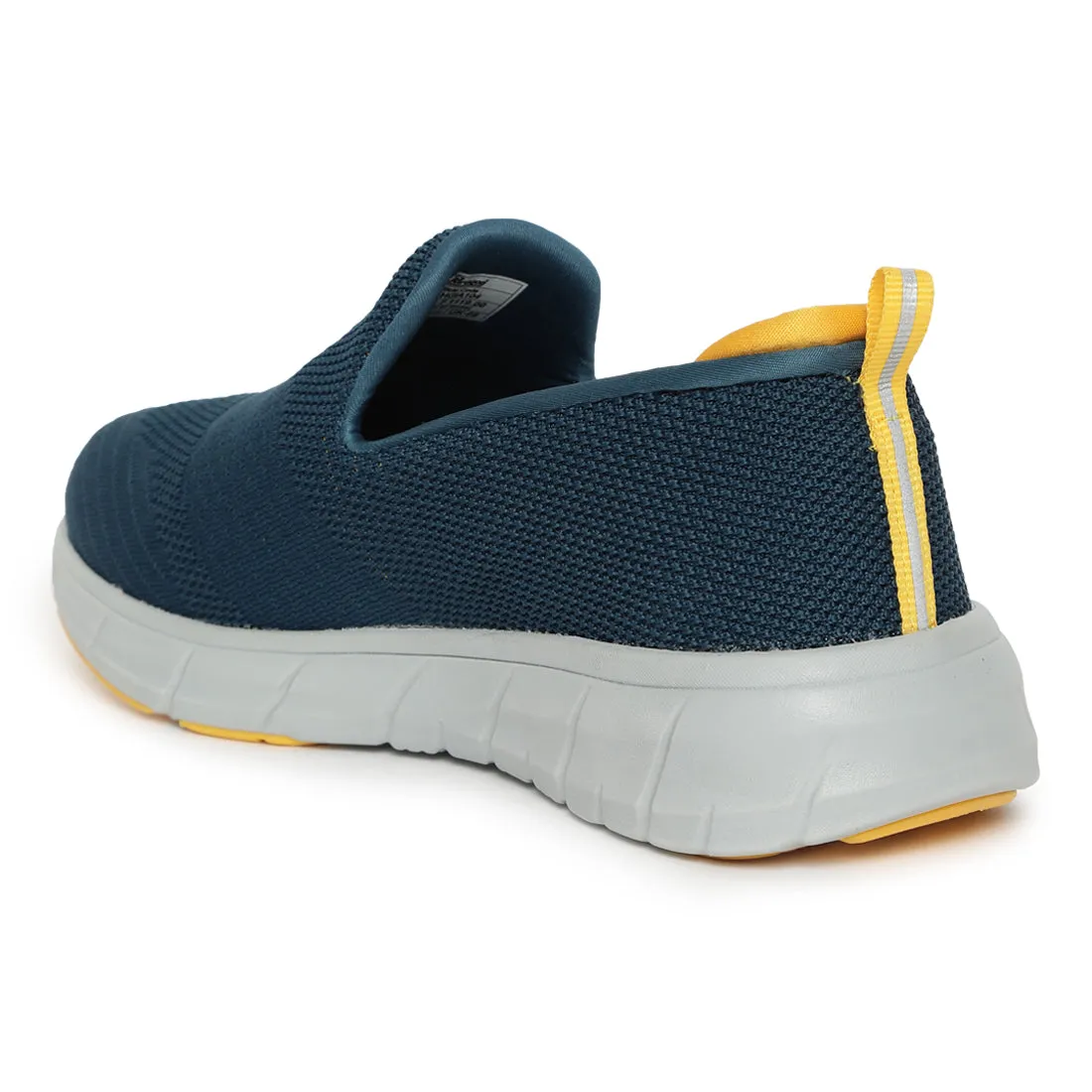 Eeken ESHGIA104 Teal Blue And Yellow Athleisure Shoes For Men