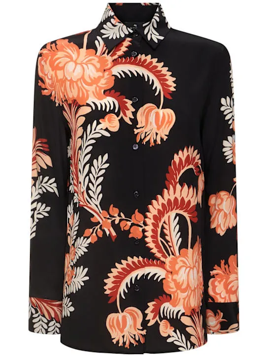 Etro   Printed silk shirt 