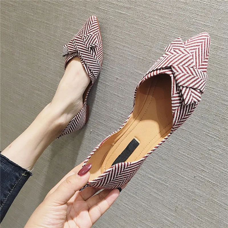 Fashion Flats for Women | Spring Summer Boat Shoes | Pointed toe Casual Slip-on Shoes | Elegant Ladies Footwear