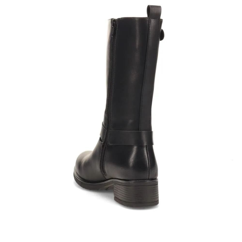 Faux Leather Long Boots - SIN40007 / 325 989