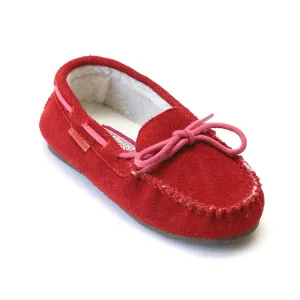 FINAL SALE - L'Amour Girls Suede Moccasin Loafer