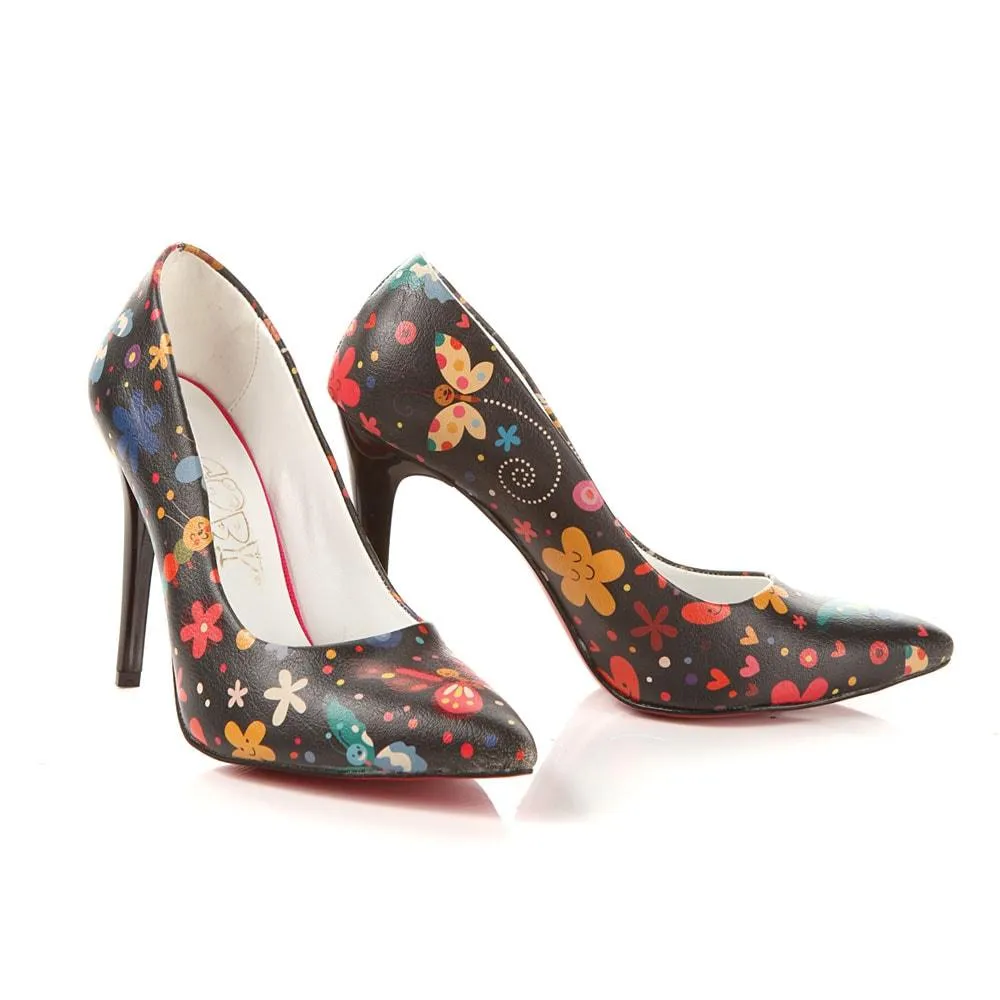 Flowers Heel Shoes STL4013