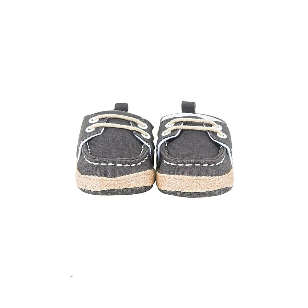 Formal Grey Baby Boat Shoes