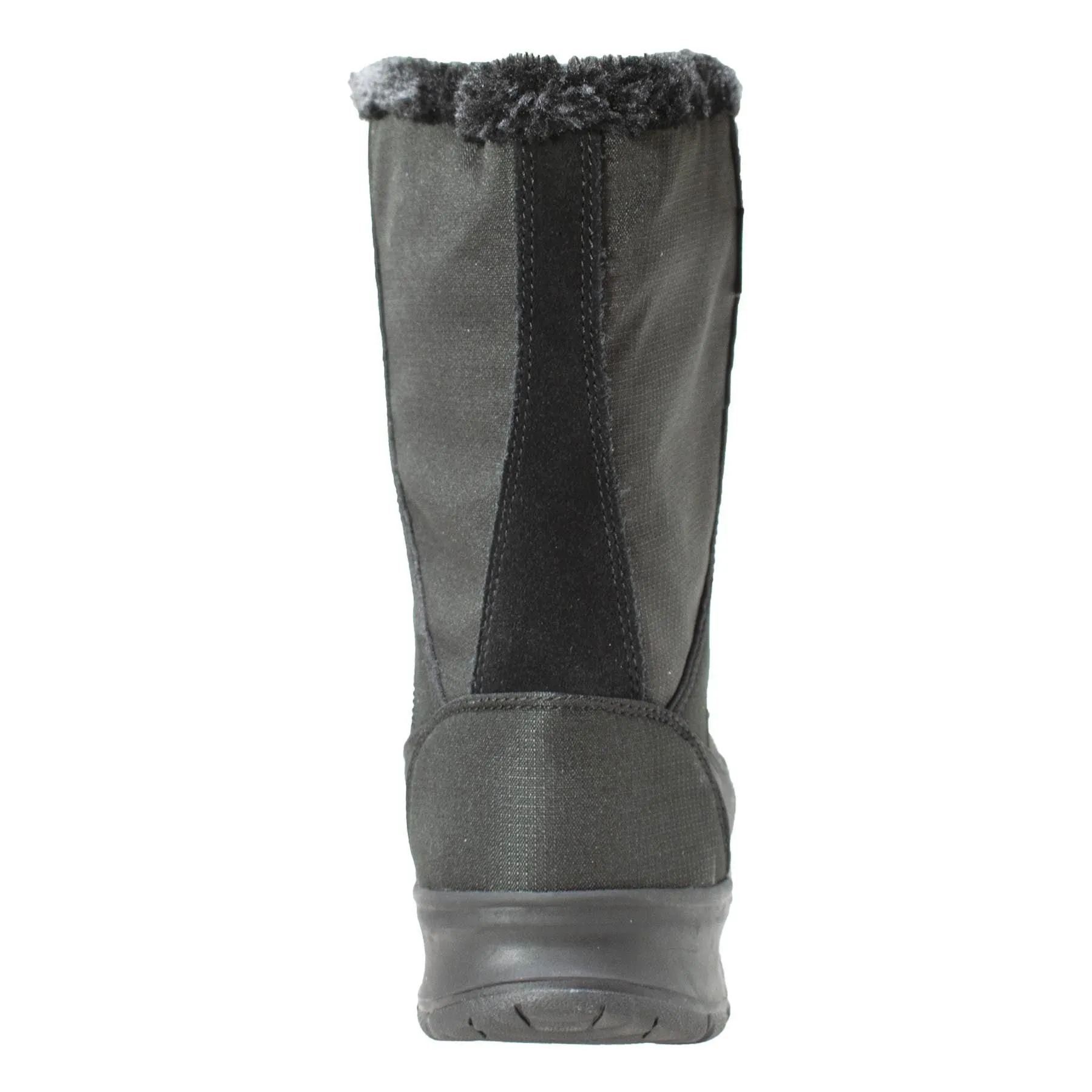 FreeShield Women's Waterproof Nylon Upper Winter Boot with Suede Trim Black