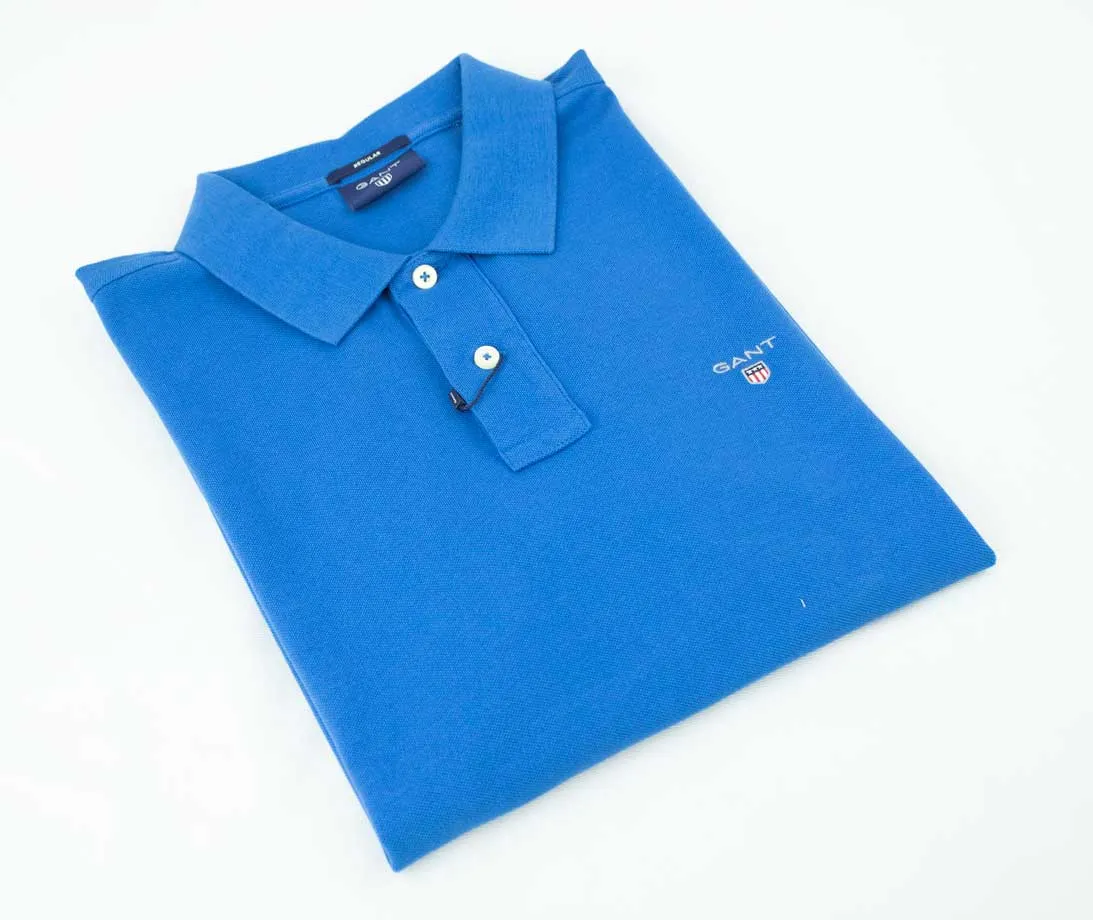 Gant Original SS Pique Nautica Blue Golfer