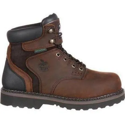 Georgia Men's Brookville 6" Waterproof Work Boot - Brown - G7134