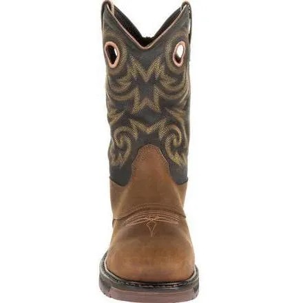 Georgia Men's Carbo-Tec LT 11" Stl Toe WP Western Work Boot -Brown- GB00267