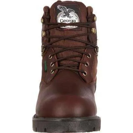 Georgia Men's Homeland 6" Waterproof Work Boot - Brown - G106