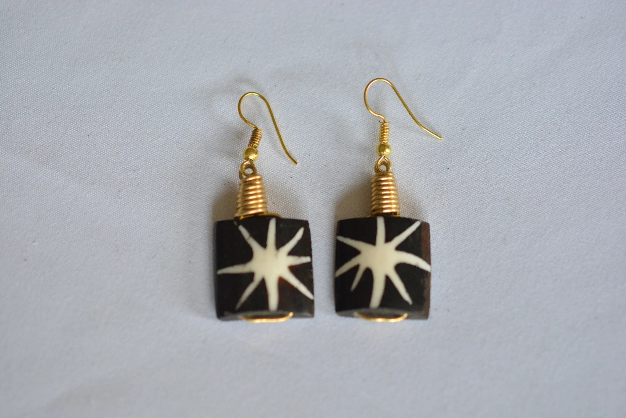 Gold Brass Handmade Earrings