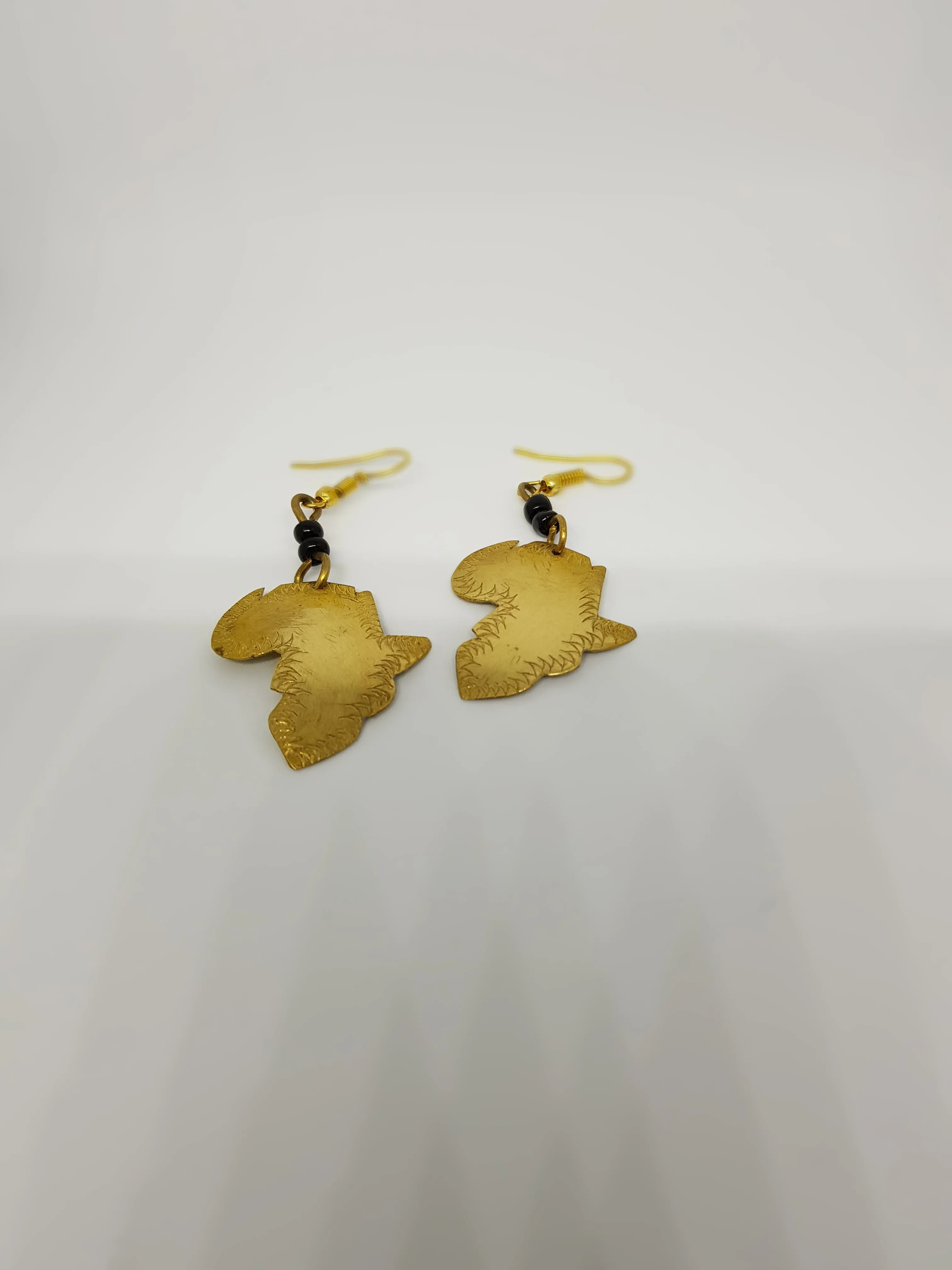 Gold Brass Handmade Earrings