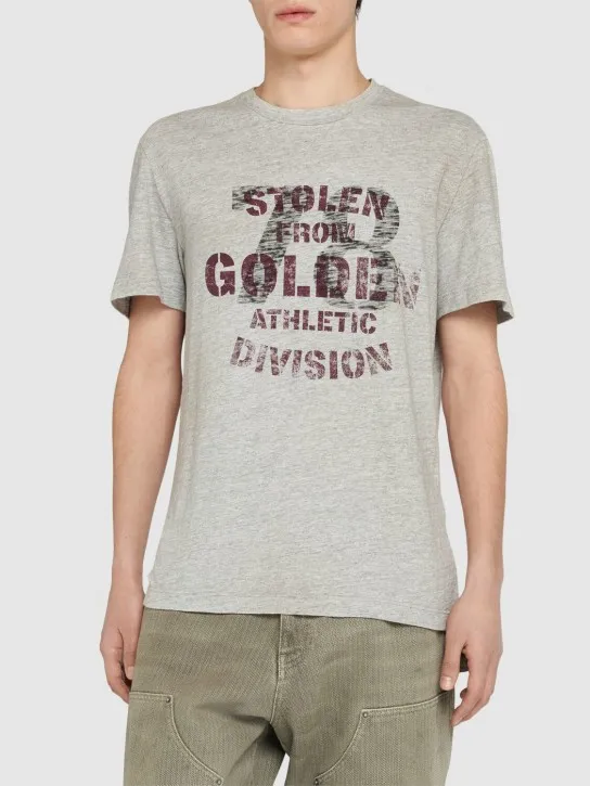 Golden Goose   Journey logo detail cotton t-shirt 