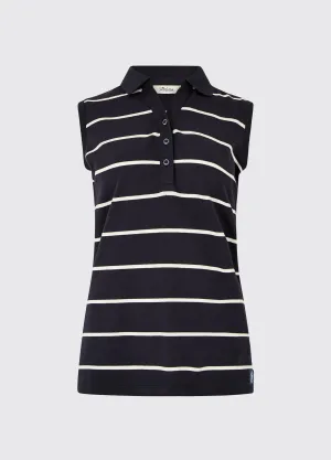 Gracehill Striped Polo - Navy